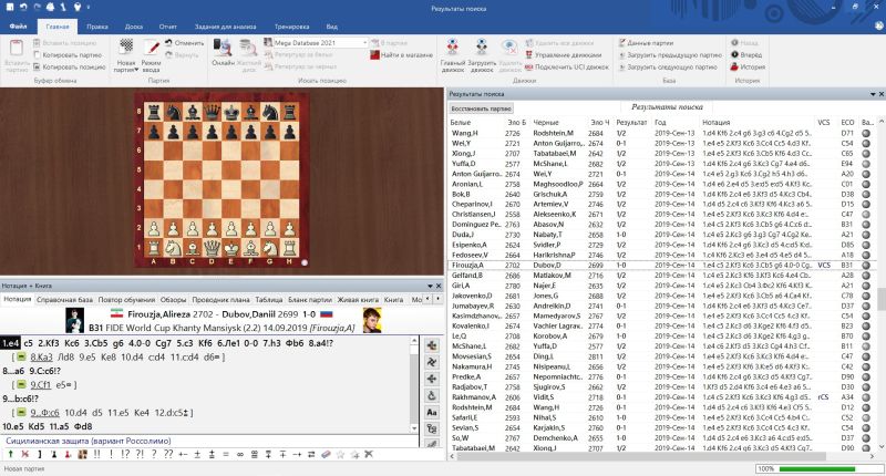 Обзор партий турнира